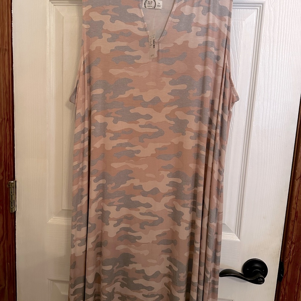 Maurices Camouflage V-Neck Dress